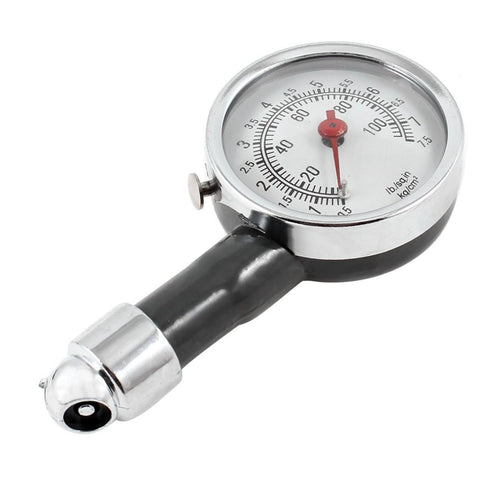 Portable Auto Dial Tire Gauge Car Bike Truck Pressure Tester