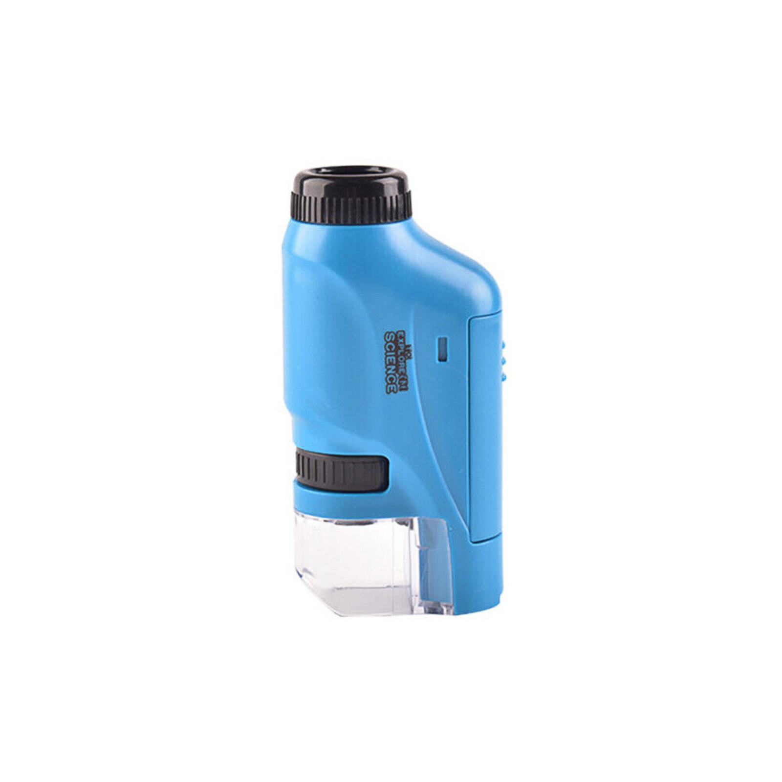 60X-120X Handheld Magnification LensLED Lighted Kids Pocket Microscope Blue