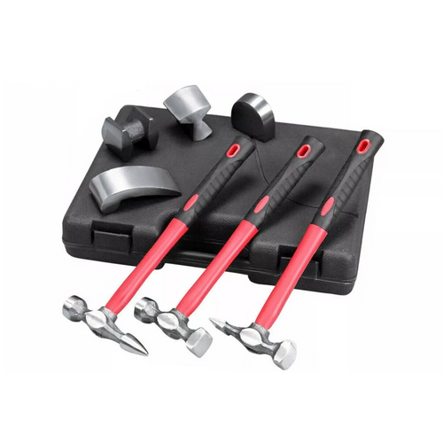 Dent Roller Auto Tools Auto Panel Beating 7X Car Body Repair Hammer & Dolly Kit