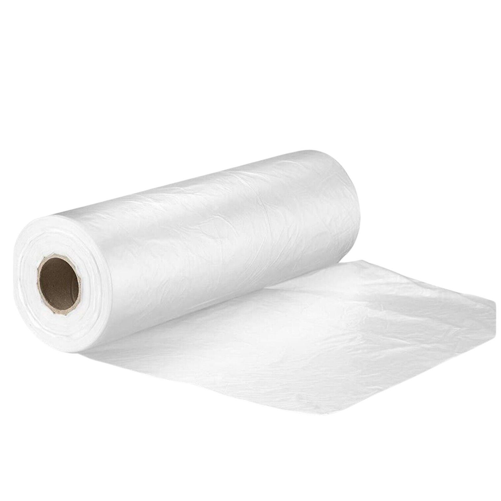 Plastic Reusable Bag (3 Rolls) Clear Produce Roll Bags Heavy Duty Gusset Freezer