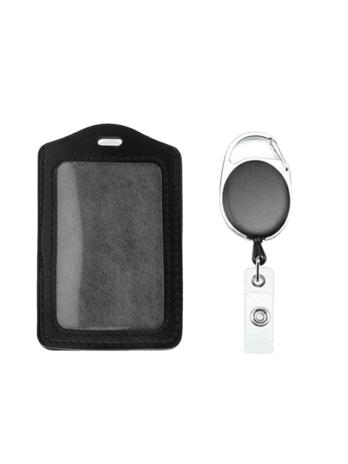 ID Card Holder Business Badges Security Pass Retractable Lanyard