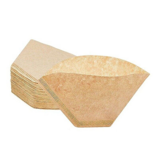Natural Wooden 100x Paper Drip Pour Unbleached Coffee Filter Over Perfect Cup