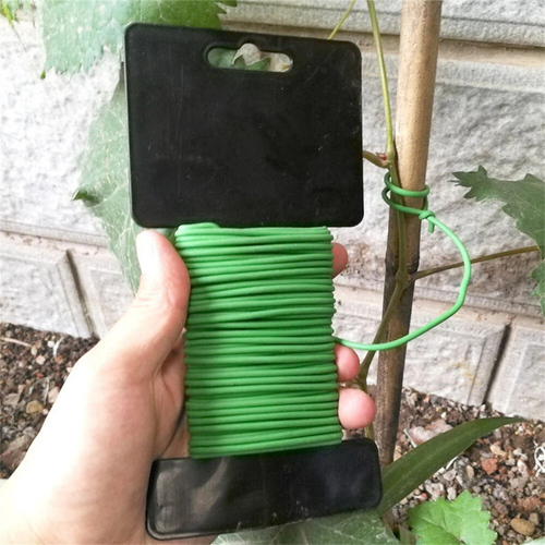 Garden Plant Soft Wire Ties Twist Tie Green Flexible Support Training Clips
