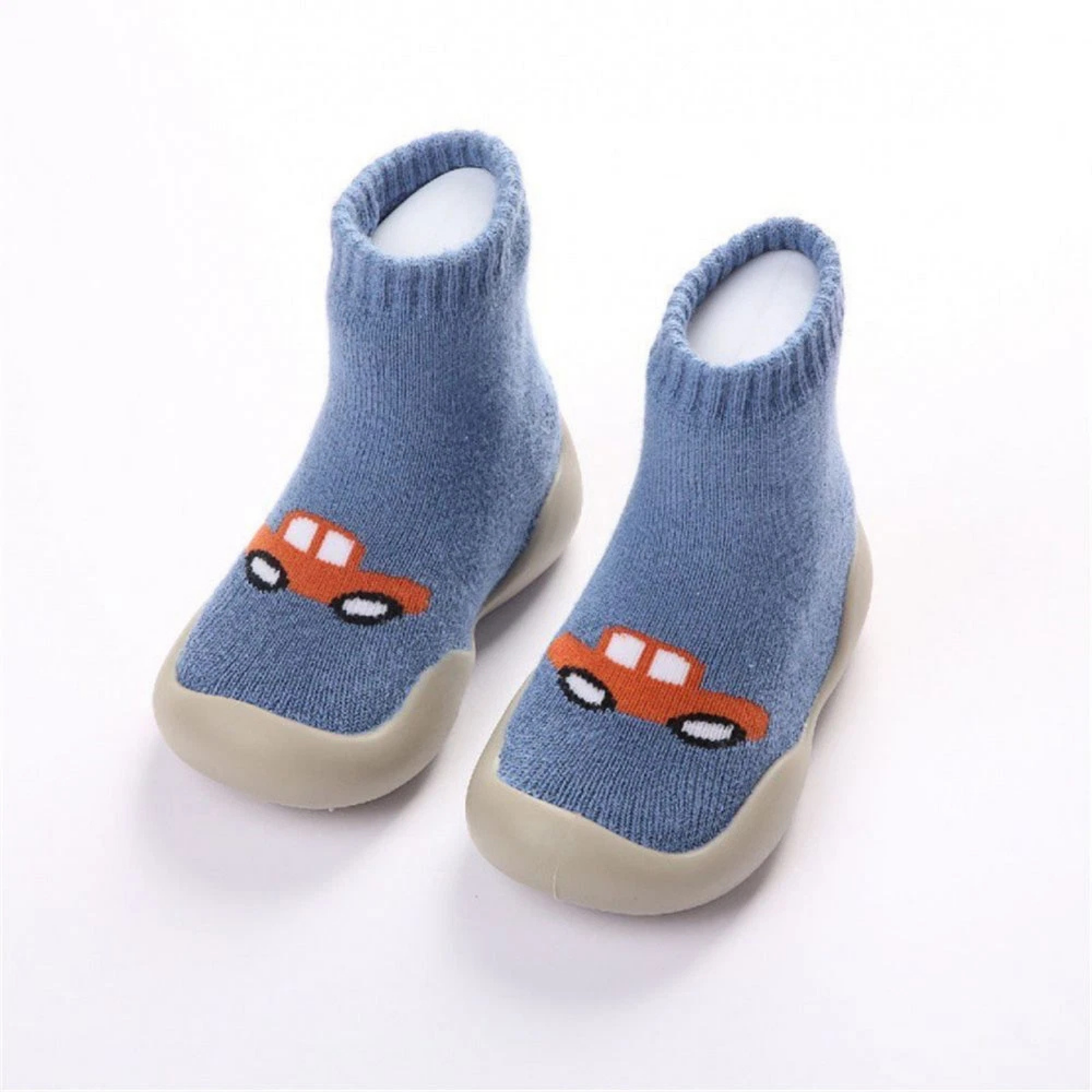 Winter Slipper Socks Warm Anti-slip Soft Toddler Baby Cotton Shoes Blue M