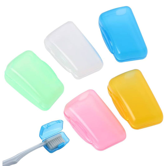 5pcs Outdoor Toothbrush Head Cover Cap Case Travel Brush Protector
