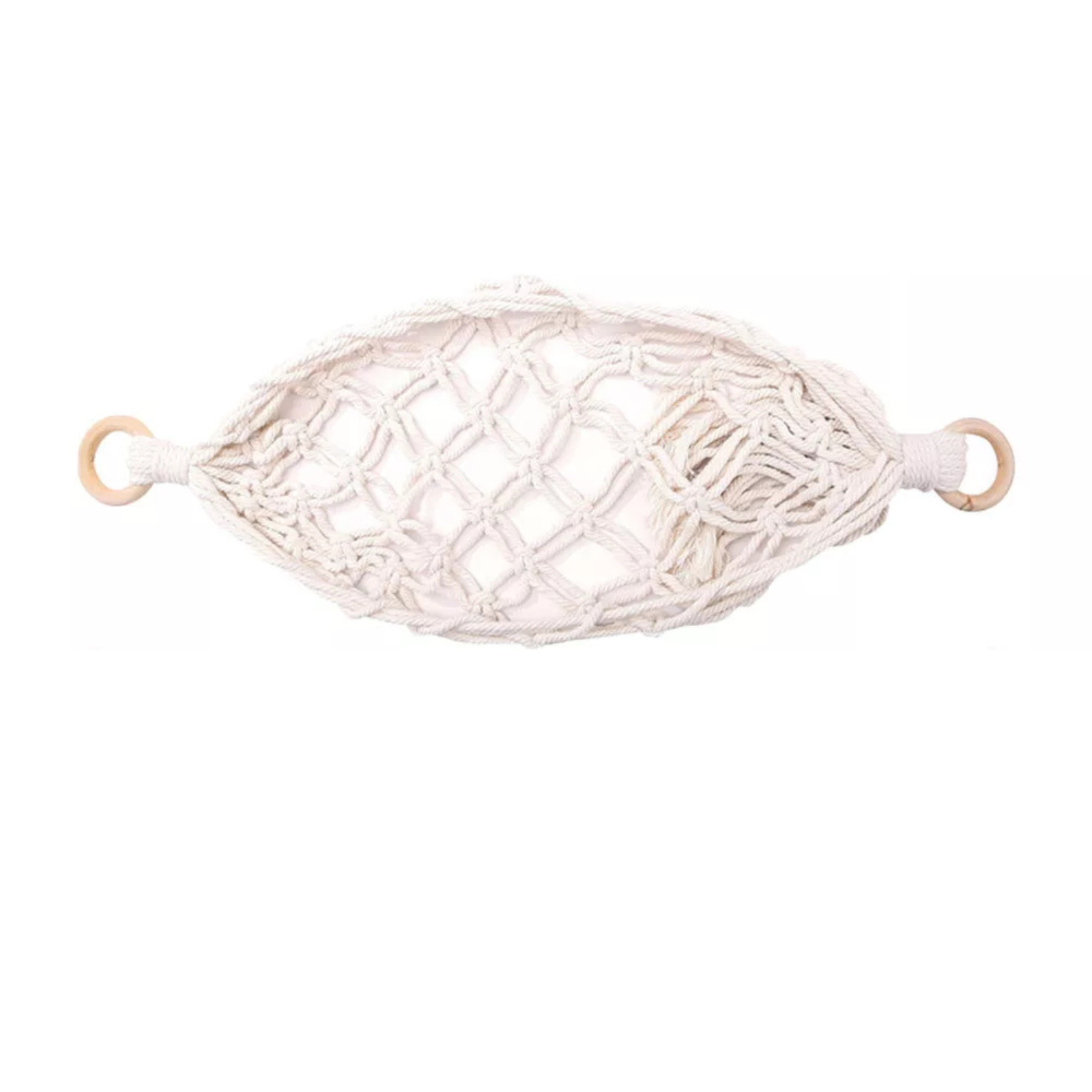 #2 + 4*Hooks Hammock Basket Woven Fruit Holder Net Space Saving Fruit Vegetable