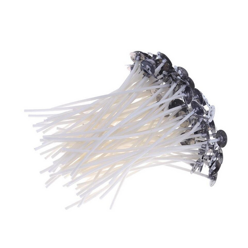 Core Holder Low Smoke Sustainers Cotton Candle Wicks Pre Waxed Tabs 100x