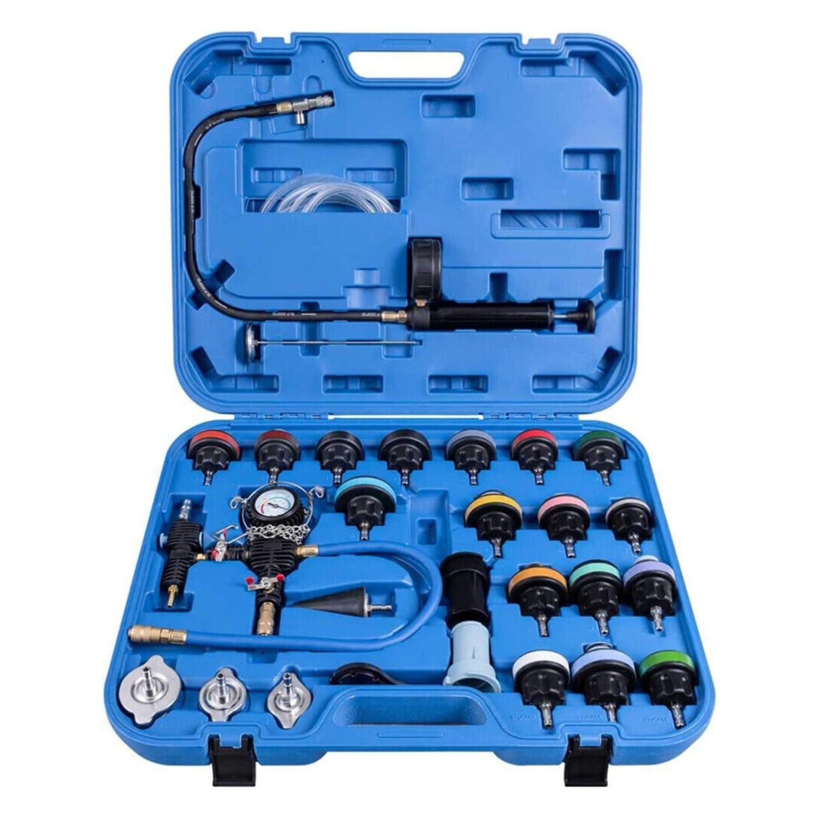 Coolant Purge Refill Cooling System Vacuum Kit 28pcs Radiator Pressure Tester
