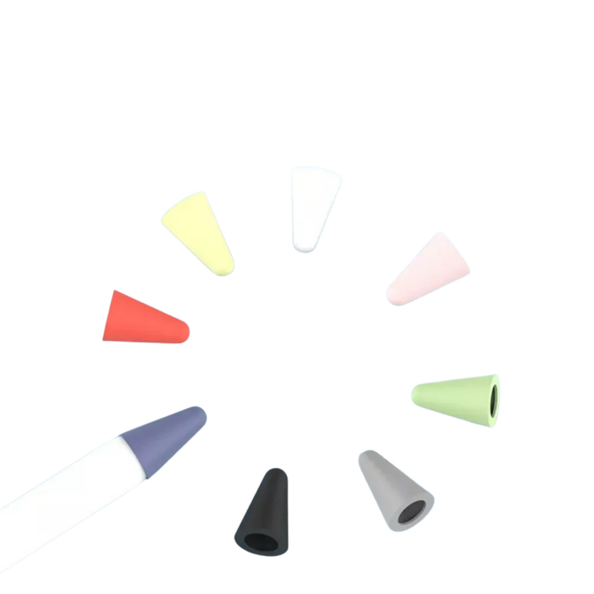 Apple iPad Pencil 1st 2nd Gen Soft Silicone Nib Case Pen Tip Multicoloured 8x