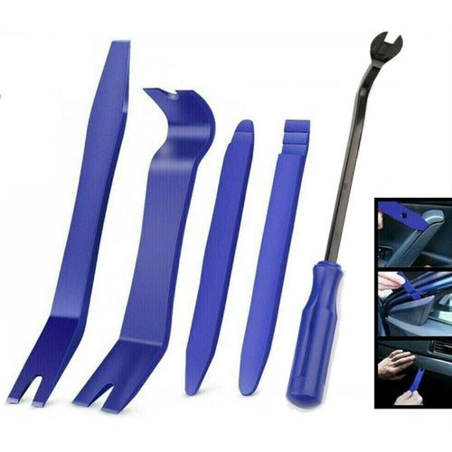 Auto Hand Tools 5pcs Car Trim Removal Tool Dash Panel Door Pry Bar Interior Kit