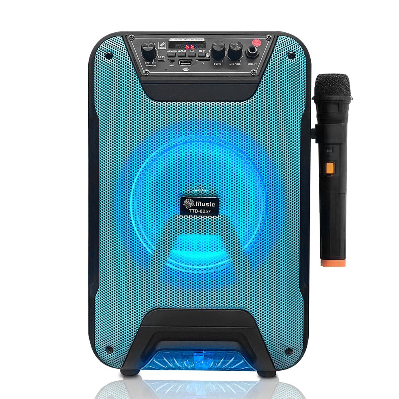 Stereo Karaoke Machine with Mic Bluetooth Speaker Subwoofer Heavy Bass Sound