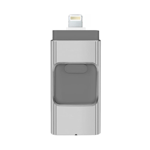 4 in 1 Silver USB Flash Drive U Disk 2TB Memory Storage for Phone Laptop PC