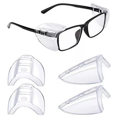 Glasses Protection Flexible Universal 4X Safety Eye Goggles Side Shields Clear