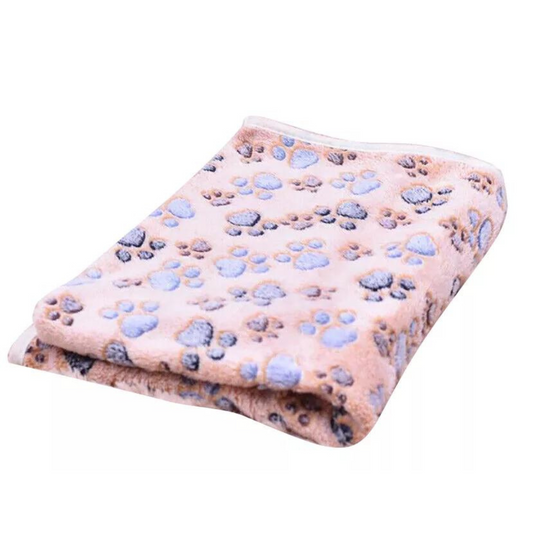 Brown Cushion Soft Warm Comfy Fleece Dog Cat Pet Bed Blanket Small
