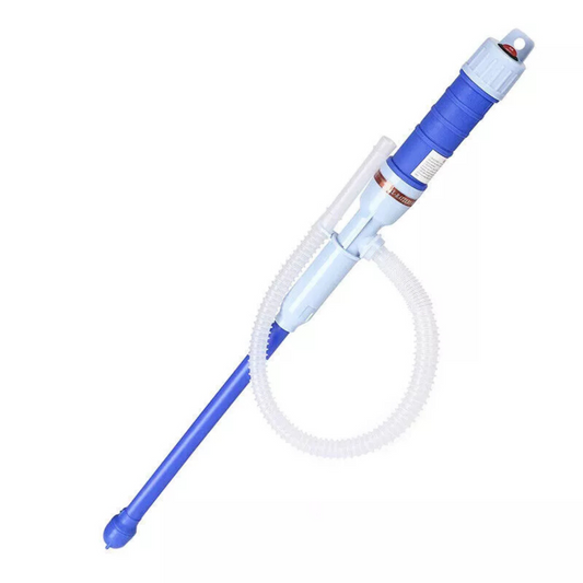 Water Oil Diesel Fuel Transfer Blue Syphon Pump Pipe Battery Operated 64cm