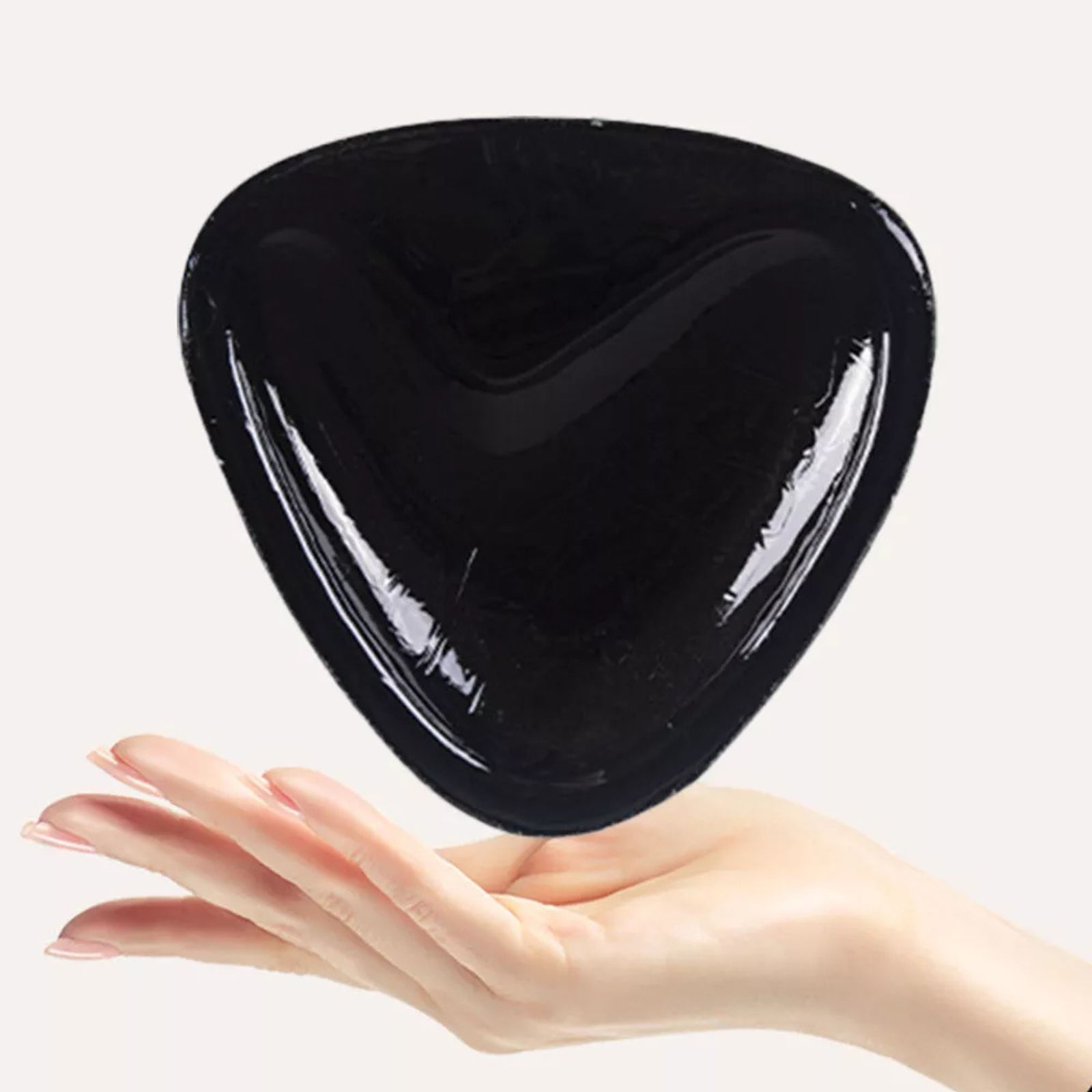 Waterproof Silicone Self Adhesive Bra Small Double Sided Sticky Black Bra