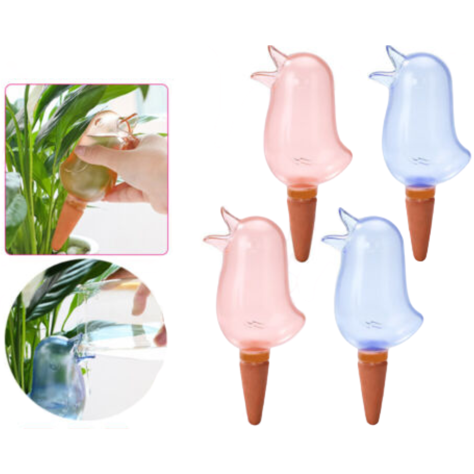 4pcs Plant Waterer Irrigation Garden Tool Plant Self Watering Spikes Pot Drip