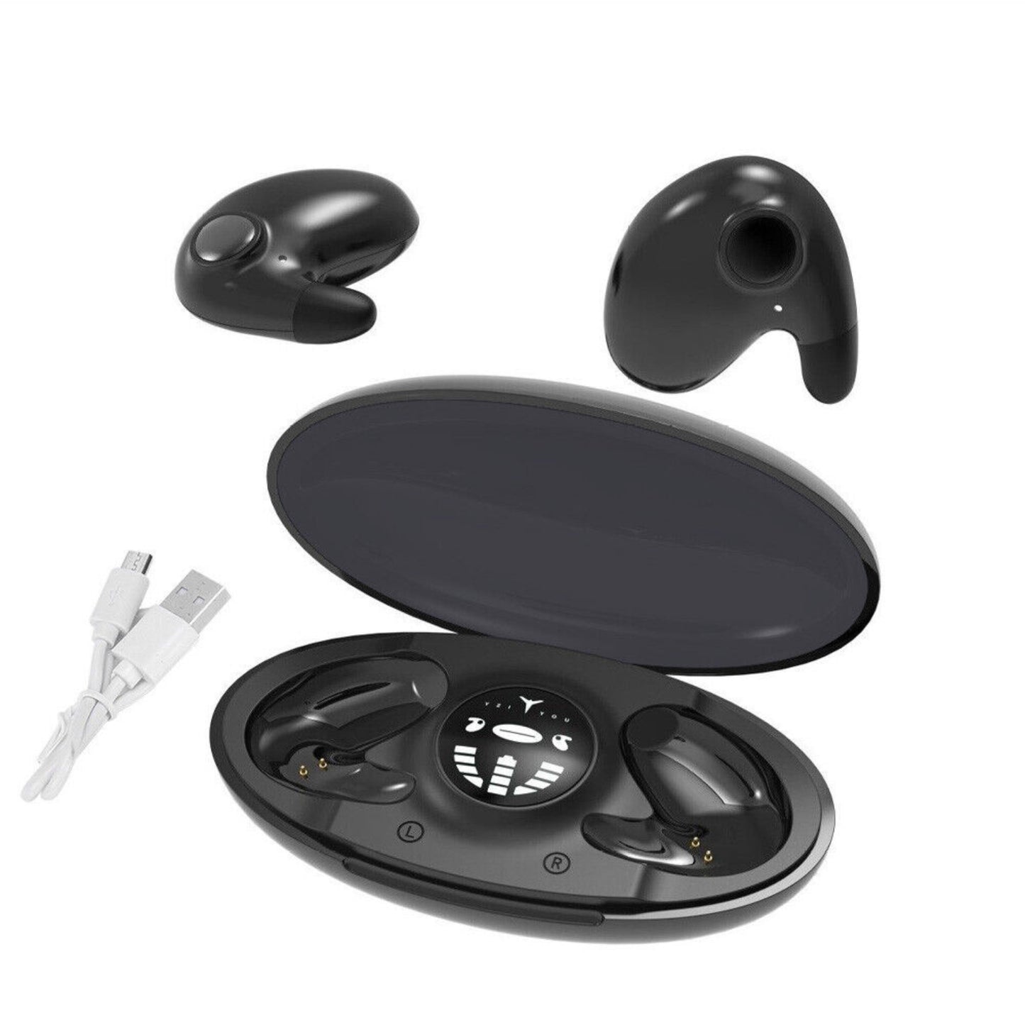 New Hidden Wireless Bluetooth 5.3 Earbuds Sleep Invisible Headphones
