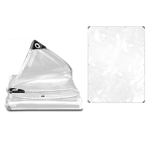 Heavy Duty Clear PVC Tarpaulin Cloth 2mx3m Outdoor Waterproof Cover Sheet