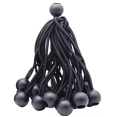 Camping Tent Luggage Cord Tie Down Strap 25x Elastic Ball Rope Bungee Cord Tarp