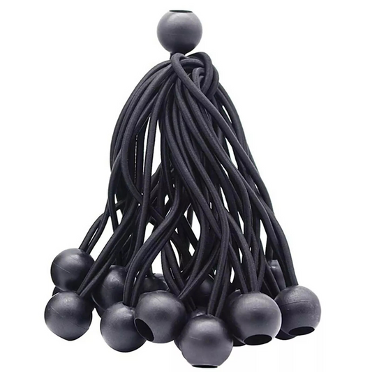 Camping Tent Luggage Cord Tie Down Strap 25x Elastic Ball Rope Bungee Cord Tarp