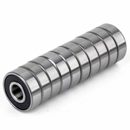 10pcs Longboard Skate Wheel 608rs Bearings Skateboard Scooter Roller Sealed Ball