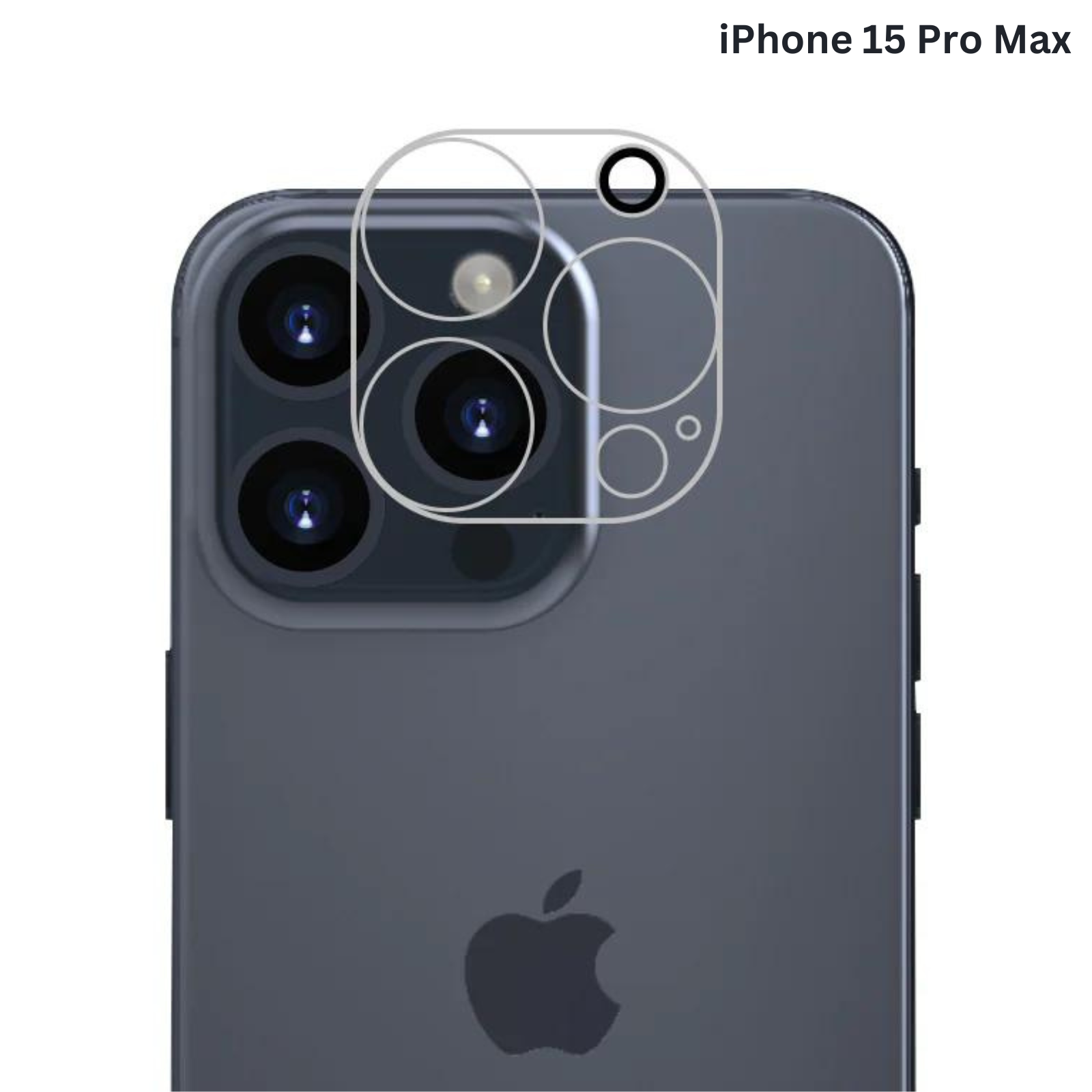 iPhone 15 Pro Max Screen Protector Clear Camera Lens Tempered Glass