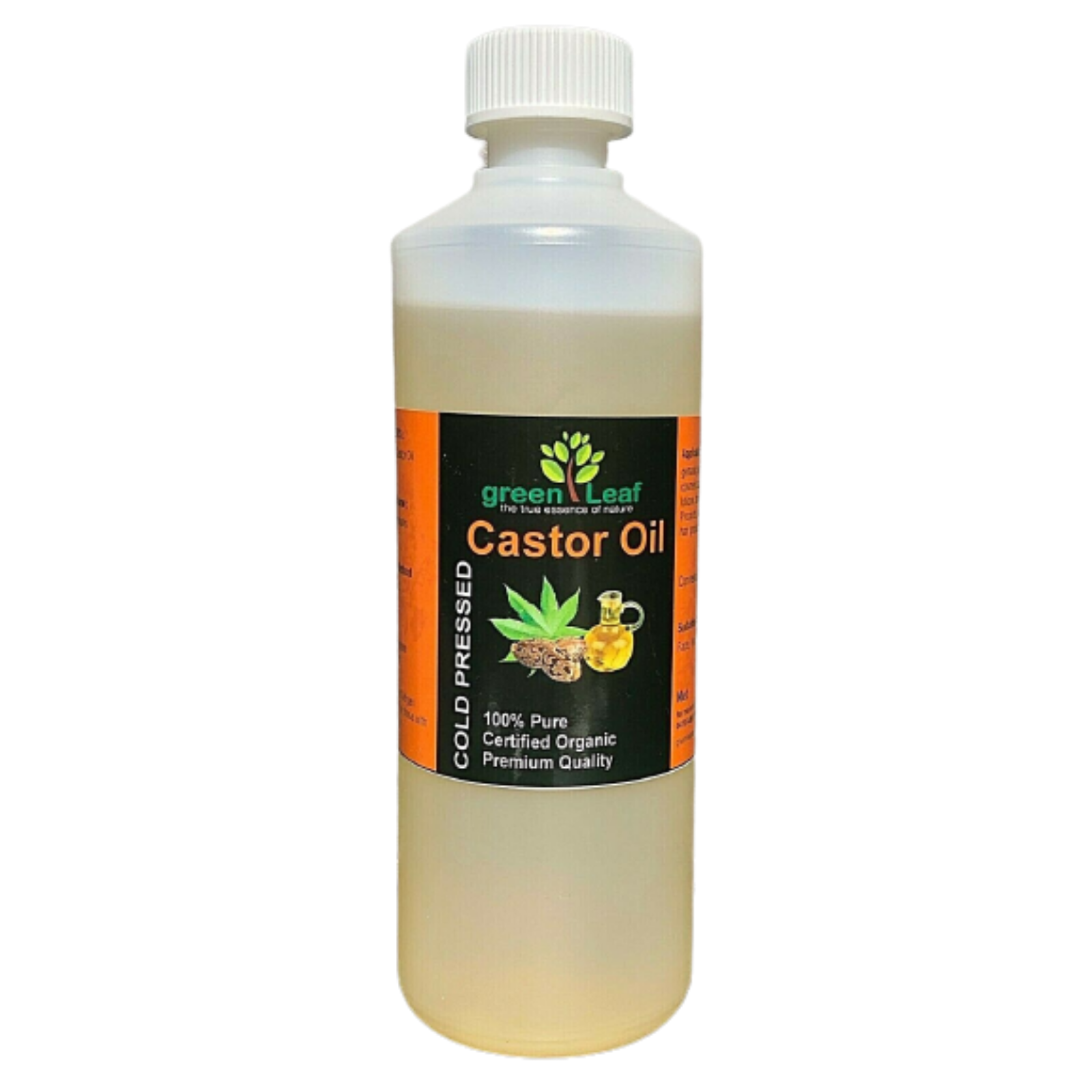 500ML Pure Cold Pressed, Hexane Free 100% Organic Castor Oil