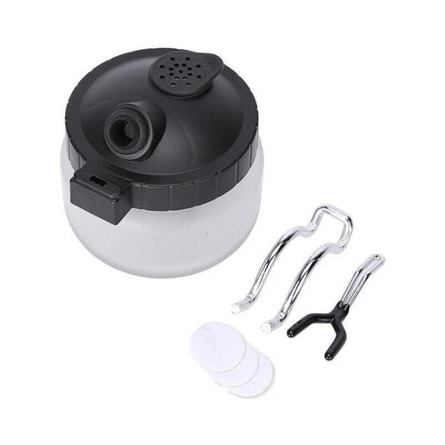 Airbrush Cleaning Pot Air Brush Cleaner Jar with Filter Lid