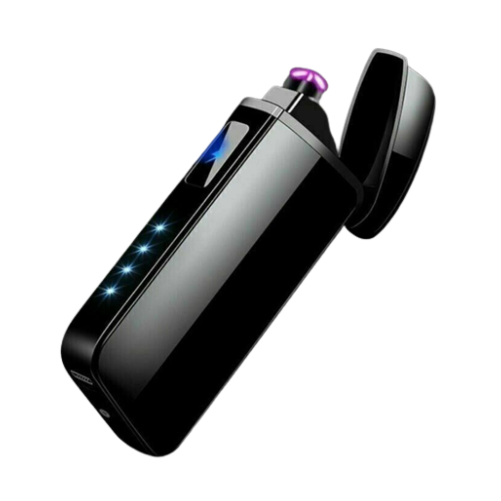 Electric Flameless Windproof Lighter Rechargeable USB Dual Arc Plasma