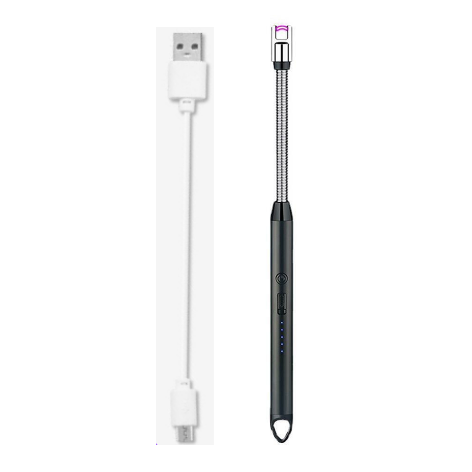USB Lighter BBQ Windproof Kitchen Candle Rechargeable Plasma ARC Flameless