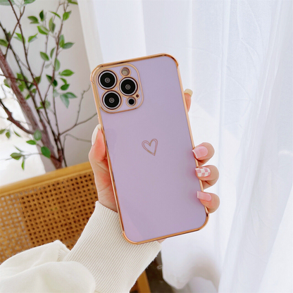 Girly Heart Shockproof Case For iPhone 15