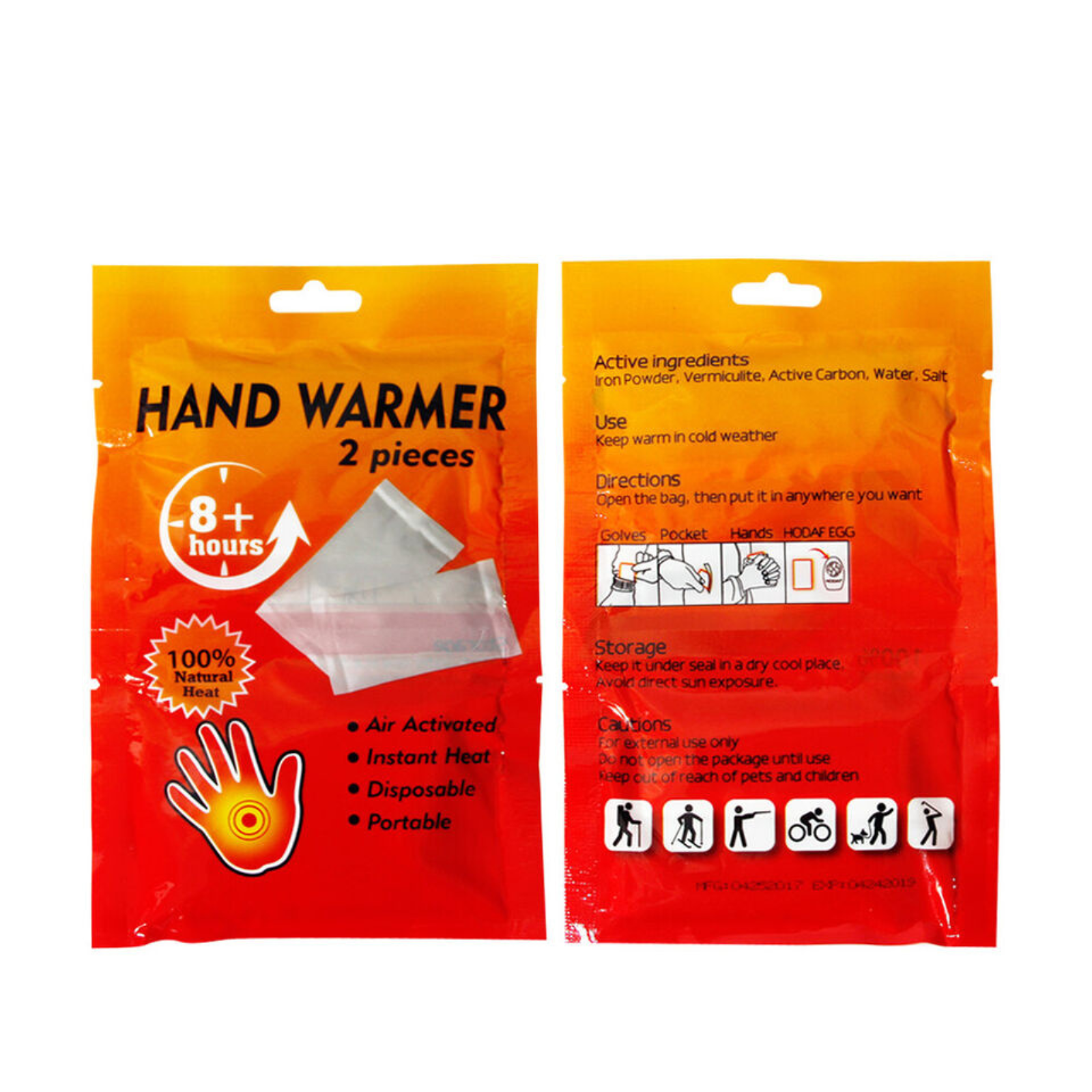 Warmers Heater Snow Ski Socks Heat Pack Hand Warmers 20 pairs