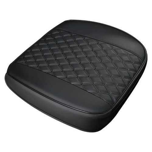 Black PU Leather Universal Car SUV Front Seat Protective Cover