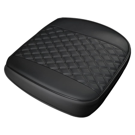 Black PU Leather Universal Car SUV Front Seat Protective Cover