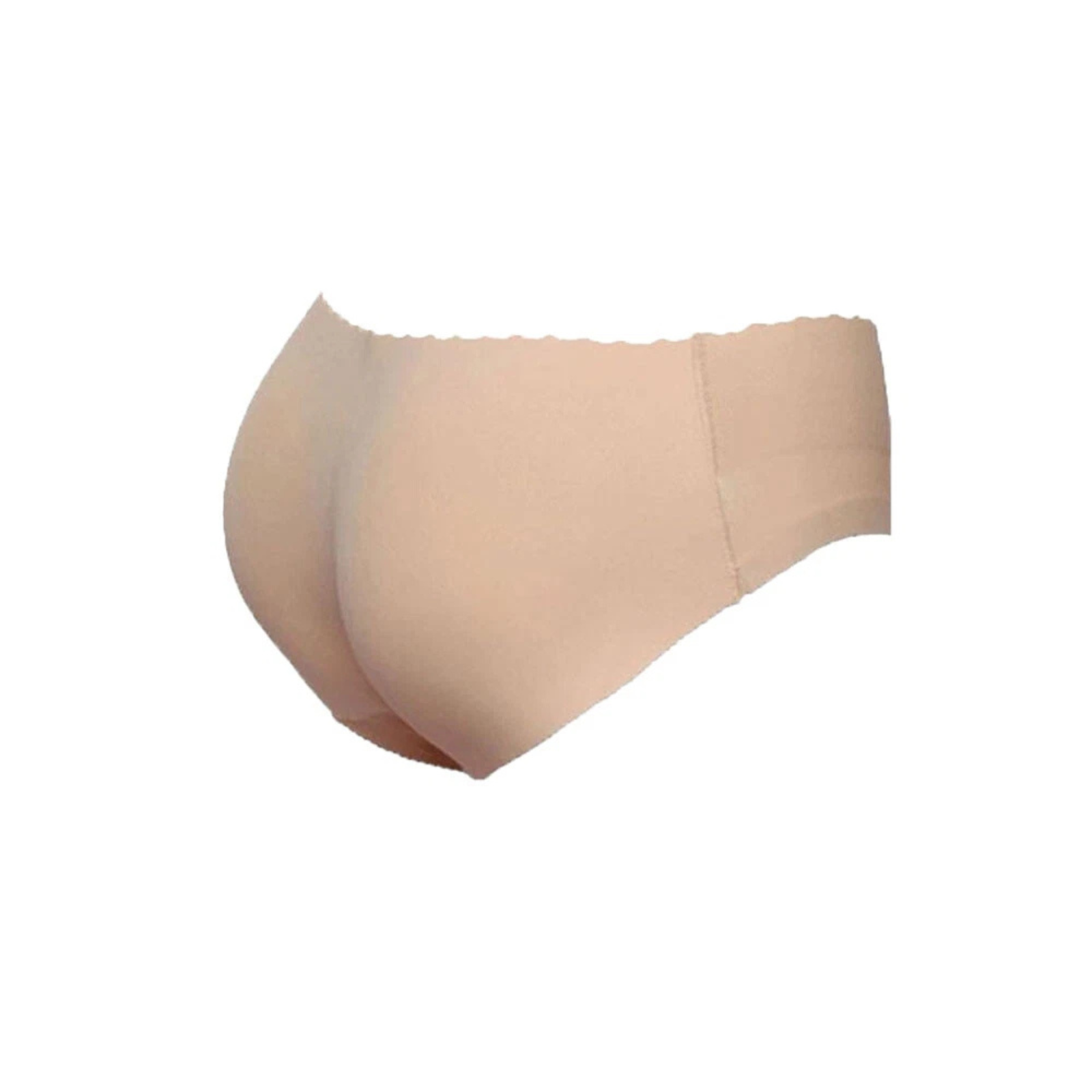Sexy Panties Seamless Soft Underwear Padded Butt Enhancer Shaper Hip Up Beige M