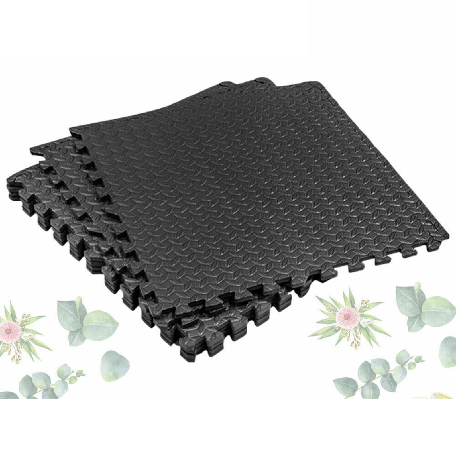 EVA Foam Gym Flooring Mat  Interlocking Heavy Duty Floor Mats Tiles 60x60cm