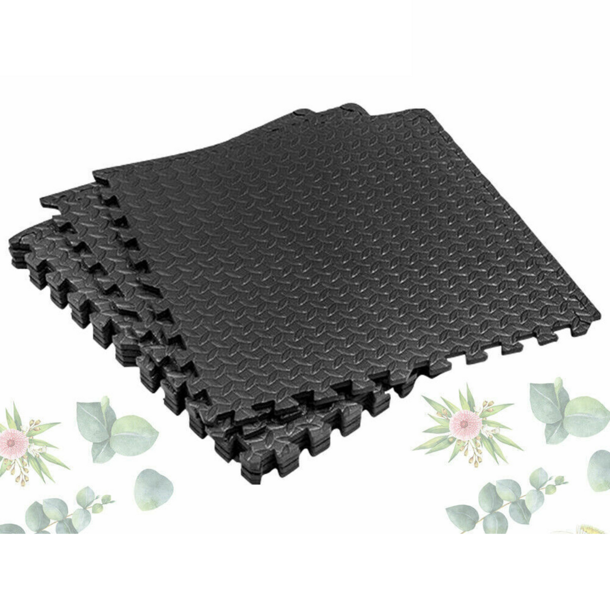 EVA Foam Gym Flooring Mat  Interlocking Heavy Duty Floor Mats Tiles 60x60cm