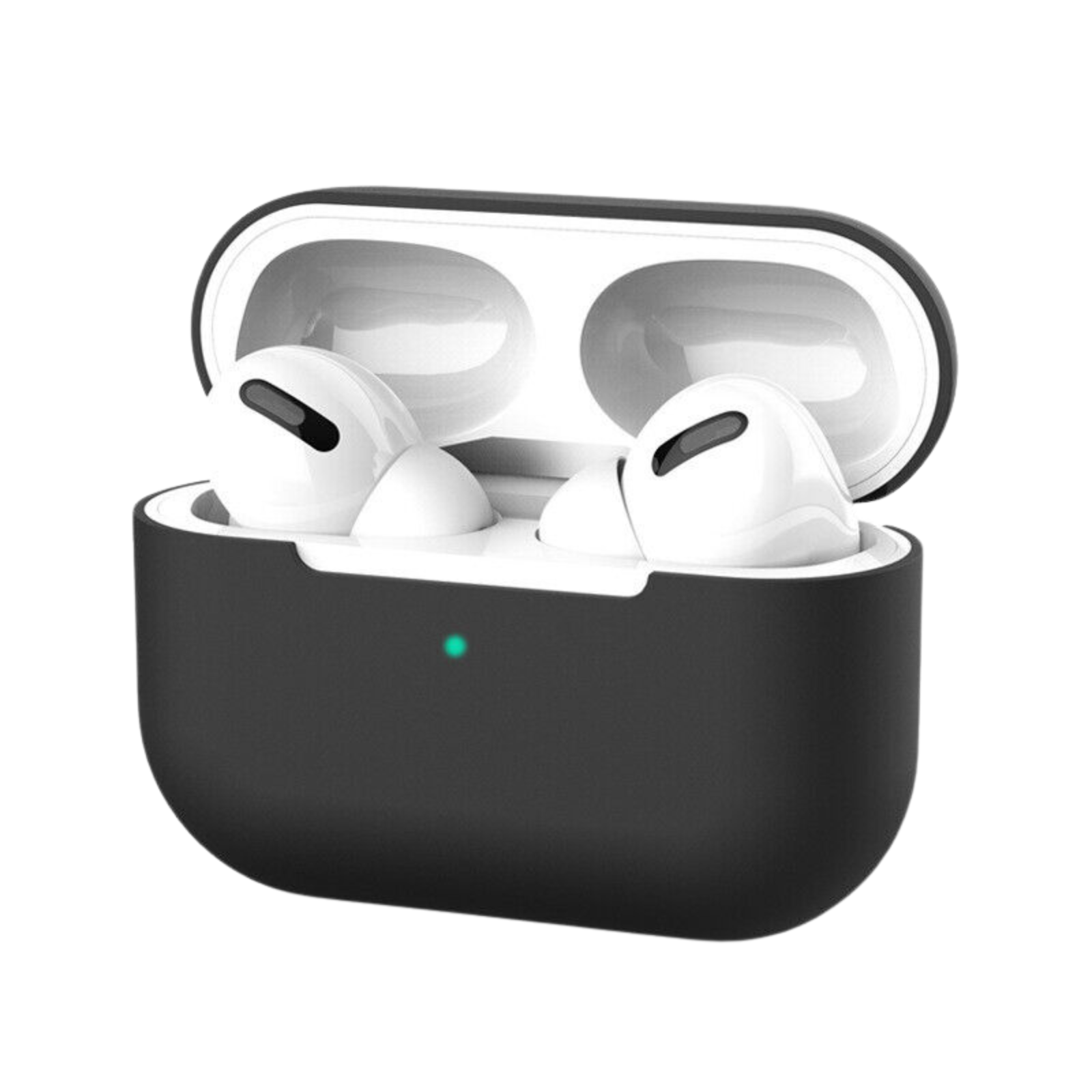 Black Airpods Silicone Case Pro Shockproof Slim Soft Protective Cover Skin Cases