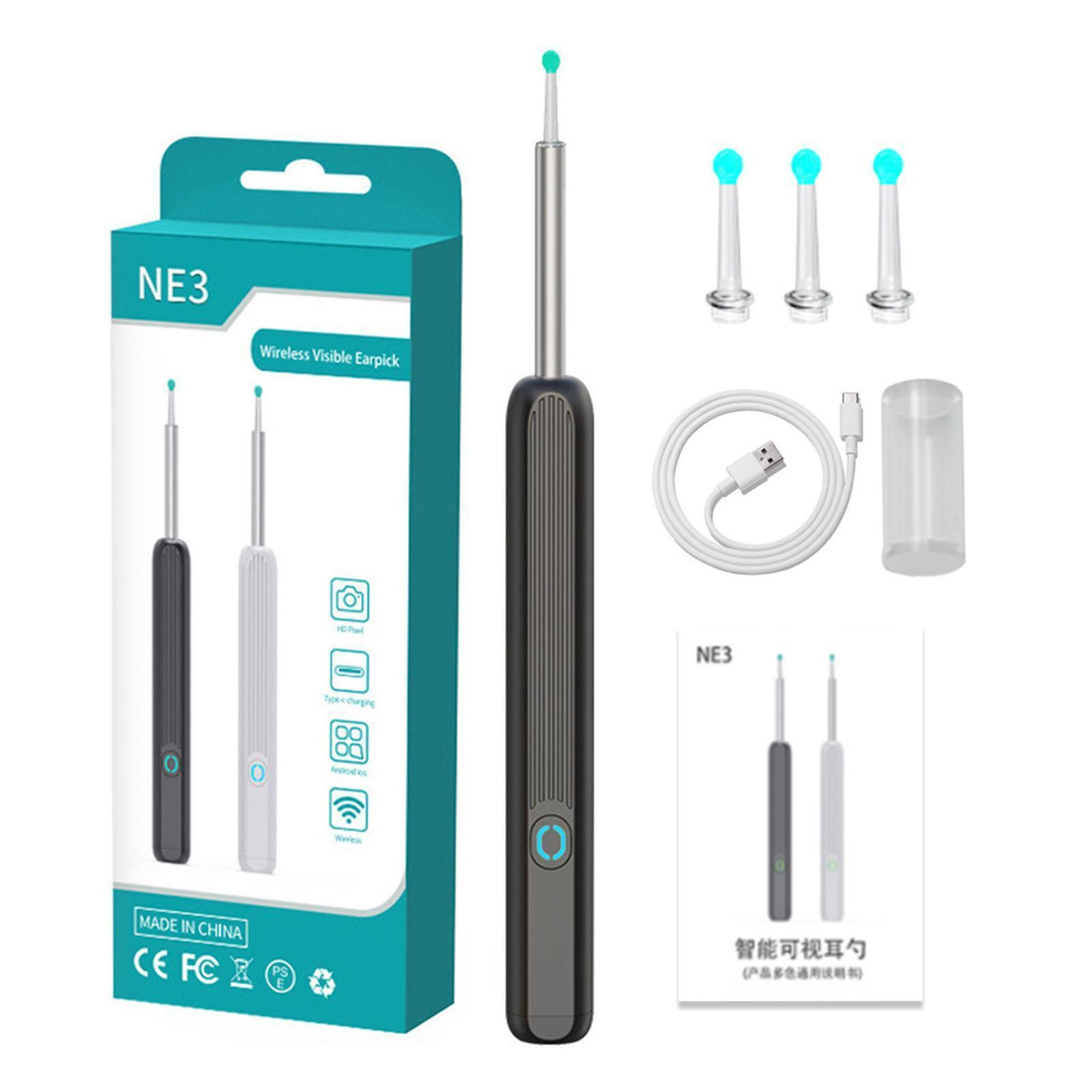 Cleaning Pick Tool LED Light Scoop Ear Wax Remover Ear Cleaner Removal Camera