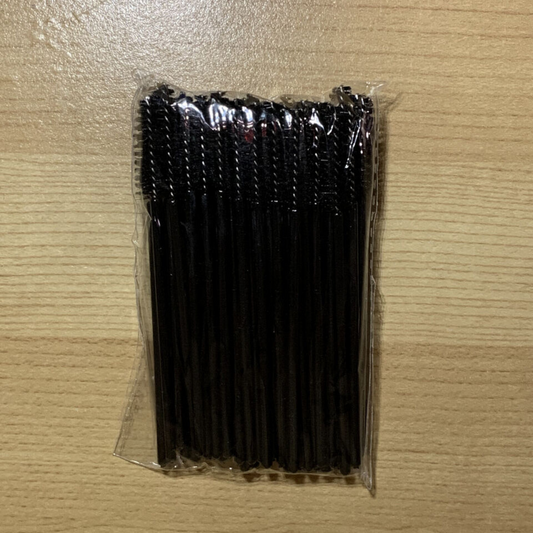 Extension Spoolies Eyelash Brush Applicator Disposable Mascara Wands Black