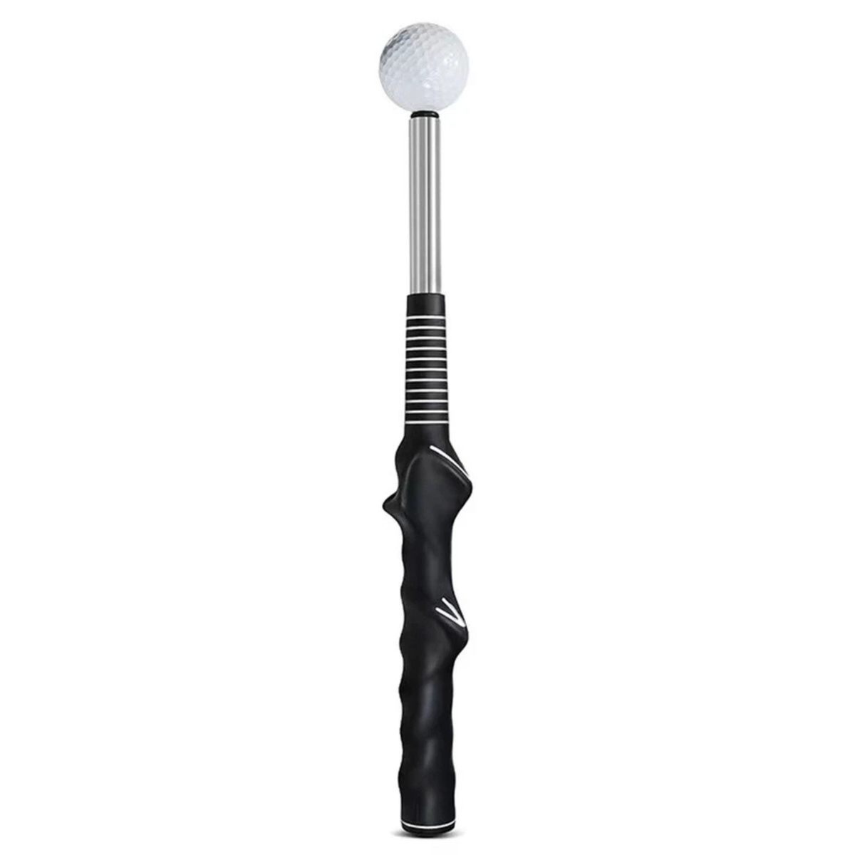 Retractable Golf Training Aid Swing Grip Golf Practice Tool Black