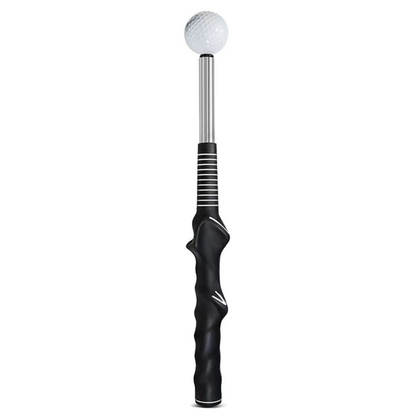 Retractable Golf Training Aid Swing Grip Golf Practice Tool Black