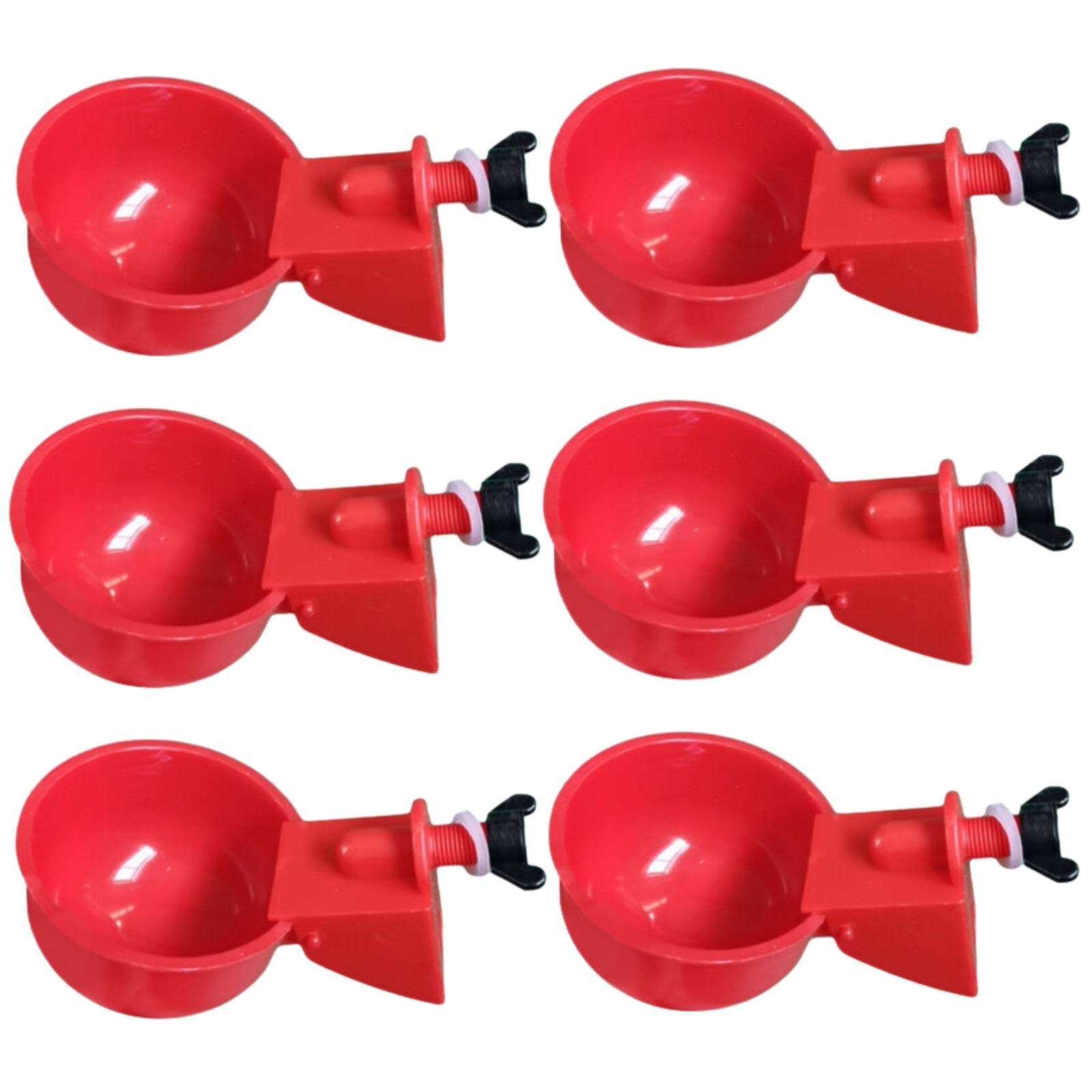6x Automatic Poultry Drinking Bowl Feeder Drinker Tool Chicken Water Cup Waterer