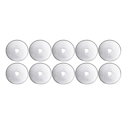 Rotary Cutter Refill Blades Set of 10 with Storage Box for Fabric Cutting