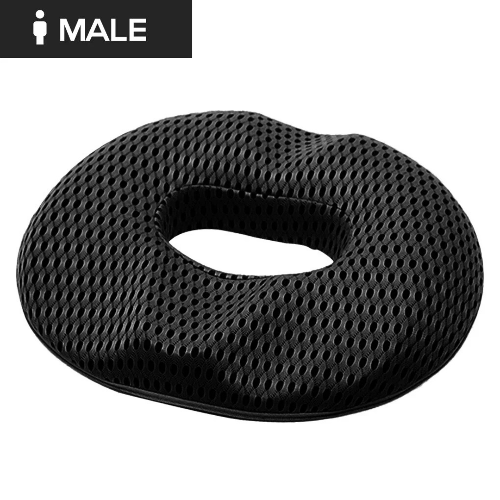 Non Slip Memory Foam for  Donut Seat Cushion for Women Black