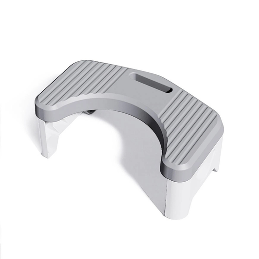Toilet Stool Non Slip Bathroom Squat Foot Rest PP Plastic Grey