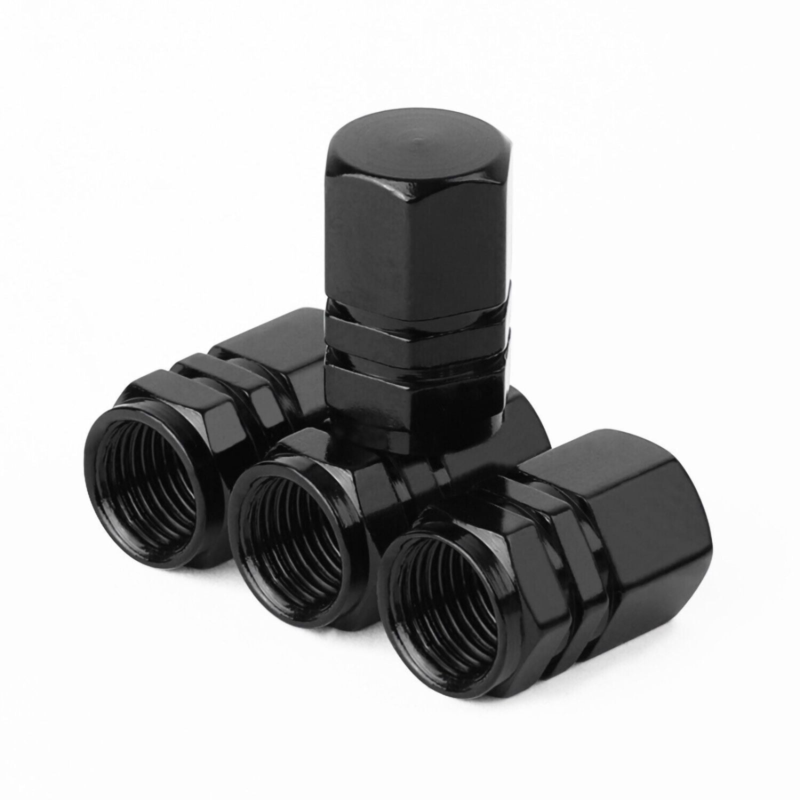 Tire Truck Cover Motorbike Dust Bike Screw 4pcs Black Tyre Valve Caps Stem Wheel