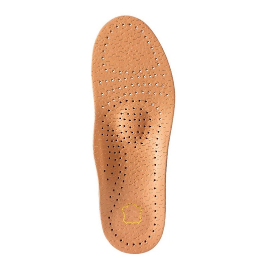 Arch Support Leather Insoles Breathable Comfort Orthotic Fit Brown 37/38