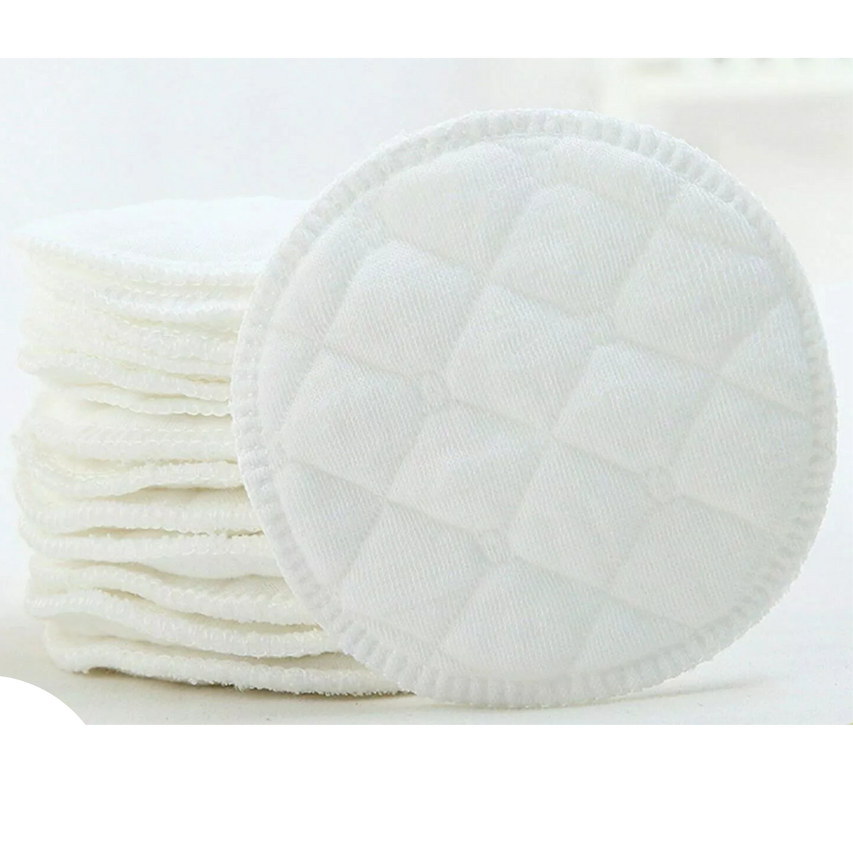 White Pads Organic Plain Washable Pads 40PCS Bamboo Reusable Breast Pad